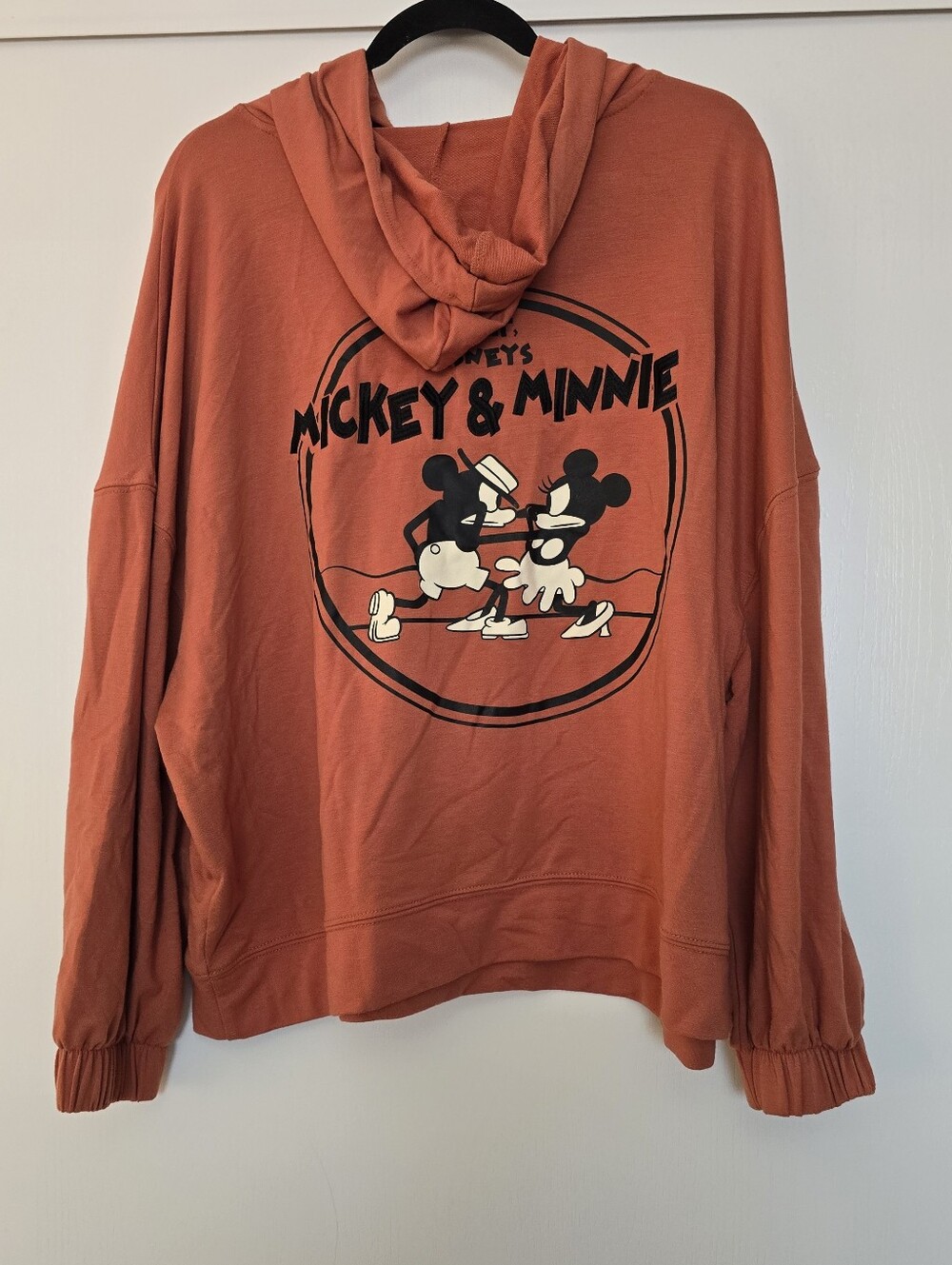 Disney - (Plus-Size) Retro Mickey & Minnie Embroidered Lounge Hoodie Pants Set - Picture 7 of 13